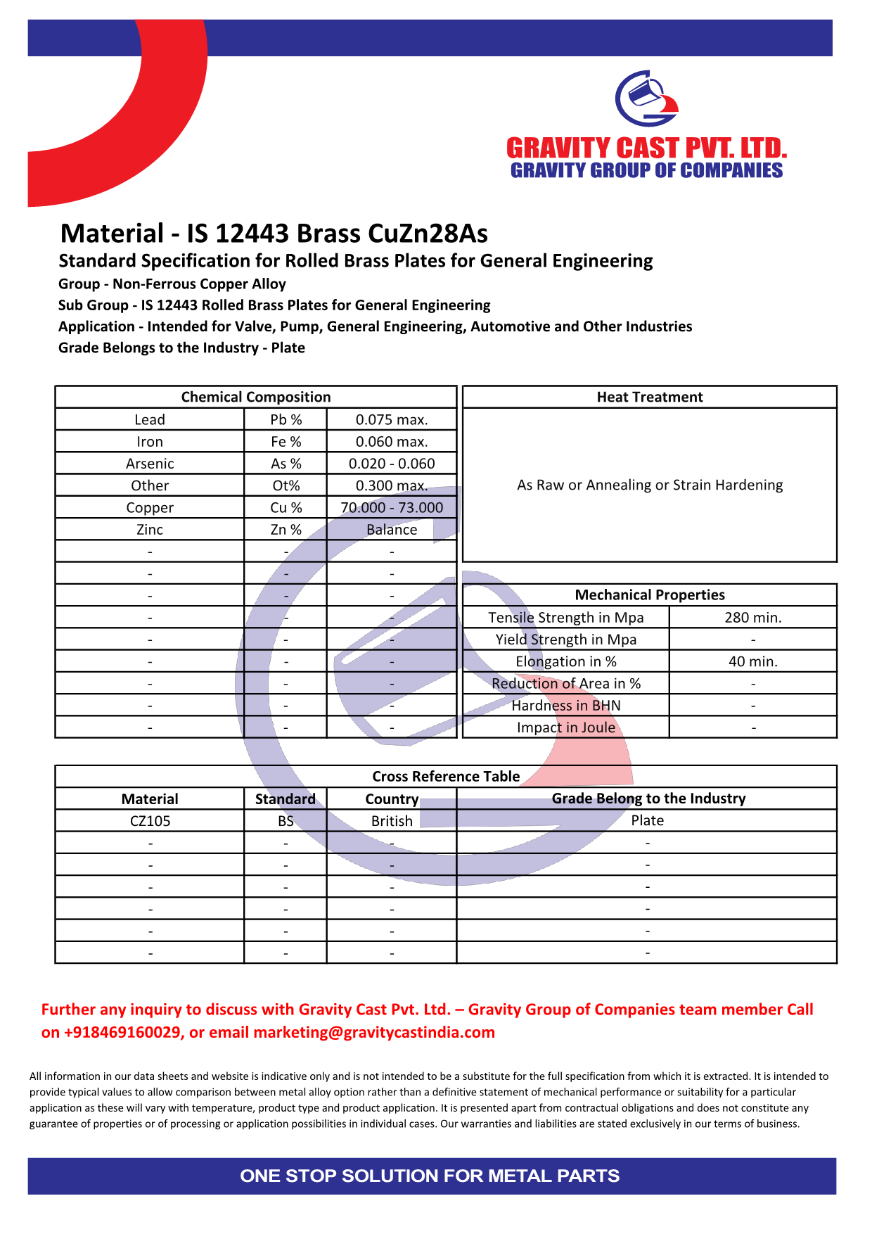 IS 12443 Brass CuZn28As.pdf